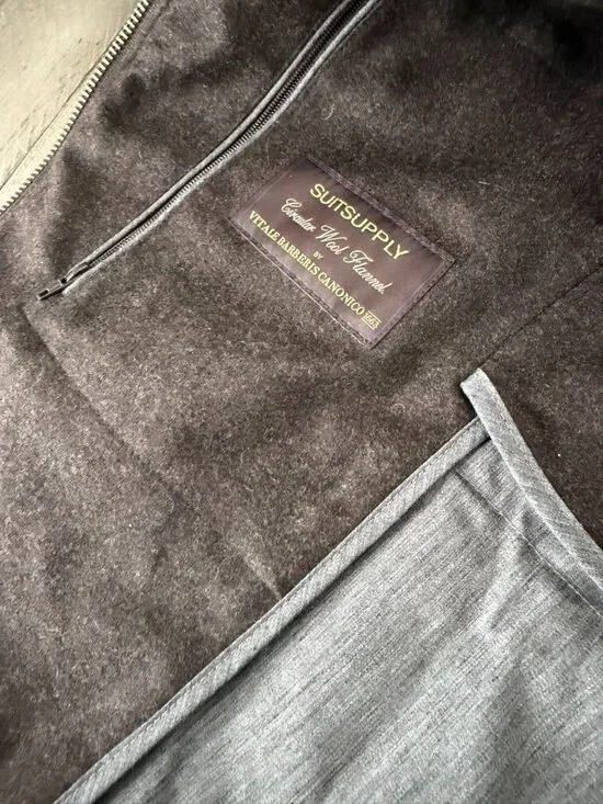 SUITSUPPLY Mens Vest Brown Size Medium - Picture 6 of 6